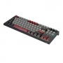 Tastatura mecanica gaming ROYAL KLUDGE, iluminare RGB personalizabila, switch-uri mecanice brown, anti-ghosting,RKR87-BLACK