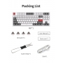 Tastatura mecanica gaming ROYAL KLUDGE, iluminare RGB personalizabila, switch-uri mecanice brown, anti-ghosting,RKR87-BLACK