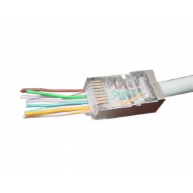 Mufa PYRAMID, RJ45 FTP ecranata, cat.6, passthrough,CAT6FTP