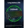 Tastatura mecanica gaming Royal Kludge 61 taste hotswap, RGB, Keycaps ABS double shot, wireless usb, BT, switch brown, alb, RK61