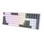 Tastatura mecanica gaming Royal Kludge, 100 taste, hotswap, RGB, Keycaps ABS double shot, wireless, cablu, 3750 mAh, RK100-GREY