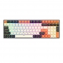 Tastatura mecanica gaming Royal Kludge,100 taste, hotswap, RGB, Keycaps ABS double shot, wireless, cablu, 3750 mAh, RK100-ORANGE
