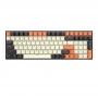 Tastatura mecanica gaming Royal Kludge,100 taste, hotswap, RGB, Keycaps ABS double shot, wireless, cablu, 3750 mAh, RK100-ORANGE