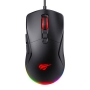 Mouse gaming Havit, cu fir, RGB, 7200 DPI, negru, INN-049394