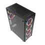 Carcasa computer Darkflash Phantom, contine 6 ventilatoare,120mm, SSD, HDD, negru, INN-042029