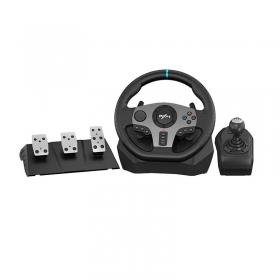Volan de curse cu pedale si shimbator ,PXN-V9,  270/900°, vibratii in volan, pentru  PC, PS3, PS4, Xbox One, Xbox  X/S, Switch