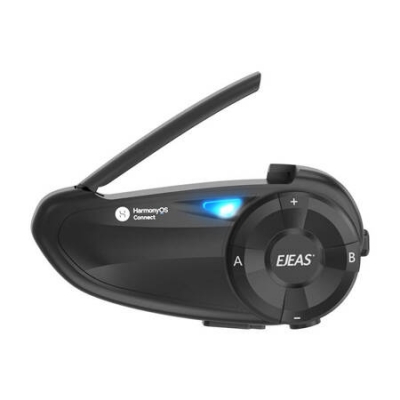 Sistem de comunicare moto EJEAS Q7, Bluetooth 5.0, FM Radio, conferinta de 2 persoane, autonomie pana la 30h, aplicatie dedicata