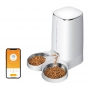 Dispenser hrană pentru animale Rojeco 4L, versiunea WiFi cu bol dublu