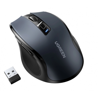 Mouse optic Ugreen MU006 USB wireless 2,4 GHz 4000 DPI (negru)