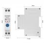 Intrerupator inteligent 63A AC220V,  WiFi Tuya,  temporizator pornit-oprit, WCB1-T-63