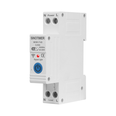 Intrerupator inteligent 63A AC220V,  WiFi Tuya,  temporizator pornit-oprit, WCB1-T-63