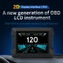 Aparat diagnosticare si afisaj bord, OBD2, GPS de tip HUD, head up display, diagnostic OBDⅡ și inclinometru, vitezometru digital