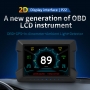 Aparat diagnosticare si afisaj bord, OBD2, GPS de tip HUD, head up display, diagnostic OBDⅡ și inclinometru, vitezometru digital