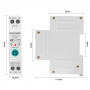 Intrerupator inteligent 63A AC220V,  WiFi aplicatie Tuya,  temporizator pornit-oprit, protectie curent, contor enegie KWH