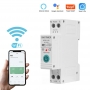 Intrerupator inteligent 63A AC220V,  WiFi aplicatie Tuya,  temporizator pornit-oprit, protectie curent, contor enegie KWH