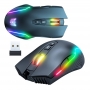 Mouse gaming, wireless, DPI 5 niveluri, iluminare RGB, ONIKUMA