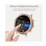 Smartwatch apel bluetooth 1.39 inch, ritm cardiac, activitati fizice, notificari, apeluri, curea silicon roz +2 curele metal