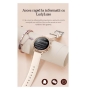 Smartwatch apel bluetooth 1.39 inch, ritm cardiac, activitati fizice, notificari, apeluri, curea silicon roz +2 curele metal