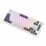 Tastatura mecanica Royal Kludge RKH81, RGB, comutator sky cyan, 3750 mAh, alb