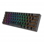 Tastatura mecanica Royal Kludge RK61, RGB, comutator roșu, 1450 mAh, negru