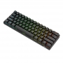 Tastatura mecanica Royal Kludge RK61, RGB, comutator roșu, 1450 mAh, negru