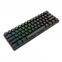 Tastatura mecanica Royal Kludge RK61, RGB, comutator roșu, 1450 mAh, negru