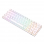 Tastatura mecanica Royal Kludge RK61, RGB, comutator roșu, 1450 mAh, alb