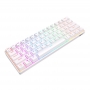 Tastatura mecanica Royal Kludge RK61, RGB, comutator roșu, 1450 mAh, alb