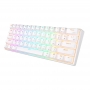 Tastatura mecanica Royal Kludge RK61, RGB, comutator roșu, 1450 mAh, alb