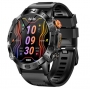 Smartwatch PYRAMID, 1.44 inch AMOLED, apelare telefonica, functii sport, rezistent la apa, negru