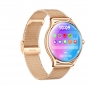 Smartwatch 1.43 inch AMOLED, ritm cardiac, activitati fizice, notificari, apeluri, ritm cardiac, auriu