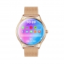 Smartwatch 1.43 inch AMOLED, ritm cardiac, activitati fizice, notificari, apeluri, ritm cardiac, auriu