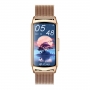 Smartwatch 1.58 inch AMOLED, ritm cardiac, activitati fizice, notificari, apeluri, ritm cardiac, auriu