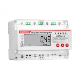 Contor monofazat de energie electrica, Sinotimer, 230V AC 50Hz, 5(100)A, ecran digital LED, DTS6619-045