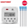 Timer digital SINOTIMER, interval de 1 secunda, 12V temporizator LCD digital programabil saptamanal 7 zile