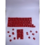 Set 104 butoane Royal Kludge PBT Keycaps, 104 taste, switch compatibile Cherry MX, layout US, rosu, KC-43