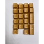 Set 104 butoane Royal Kludge PBT Keycaps, 104 taste, switch compatibile Cherry MX, layout US, galben mustar, KC-44