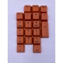 Set 104 butoane Royal Kludge PBT Keycaps, 104 taste, switch compatibile Cherry MX, layout US, portocaliu, KC-45