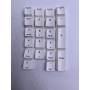 Set 61 butoane Royal Kludge PBT Keycaps, 61 taste, switch compatibile Cherry MX, layout US, alb, KC-46