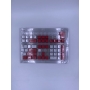 Set 61 butoane Royal Kludge PBT Double-Shot Keycaps, 61 taste, translucide, compatibile Cherry MX, US, Alb/Rosu, KC-25