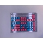 Set 104 butoane Royal Kludge PBT Keycaps, 104 taste, switch compatibile Cherry MX, layout US, roz/albastru KC-38