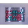 Set 104 butoane Royal Kludge PBT Keycaps, 104 taste, switch compatibile Cherry MX, layout US, roz/bleu KC-37