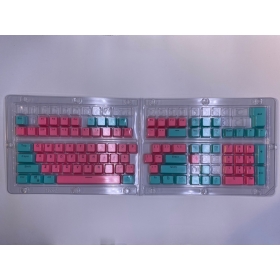 Set 104 butoane Royal Kludge PBT Keycaps, 104 taste, switch compatibile Cherry MX, layout US, roz/bleu KC-37