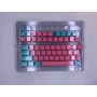 Set 104 butoane Royal Kludge PBT Keycaps, 104 taste, switch compatibile Cherry MX, layout US, roz/bleu KC-37