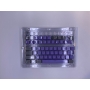 Set 61 butoane Royal Kludge PBT Double-Shot Keycaps, 61 taste, translucide, compatibile Cherry MX, layout US, Mov/Gri, KC-2