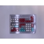 Set 104 butoane Royal Kludge PBT Keycaps, 104 taste, switch compatibile Cherry MX, layout US, alb/rosu/albastru KC-36