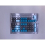 Set 104 butoane Royal Kludge PBT Keycaps, 104 taste, switch compatibile Cherry MX, layout US, gri/albastru KC-39