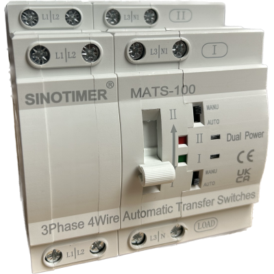 Comutator de transfer automat ATS Sinotimer, AC, 4 Poli Trifazic, 63A, ATS-MATS-100-4P-63A