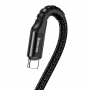 Cablu USB-C cu arc, Baseus, 1m 2A (negru)