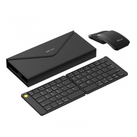 Set tastatura wireless pliabila Delux KF10 si mouse-ul MF10PR